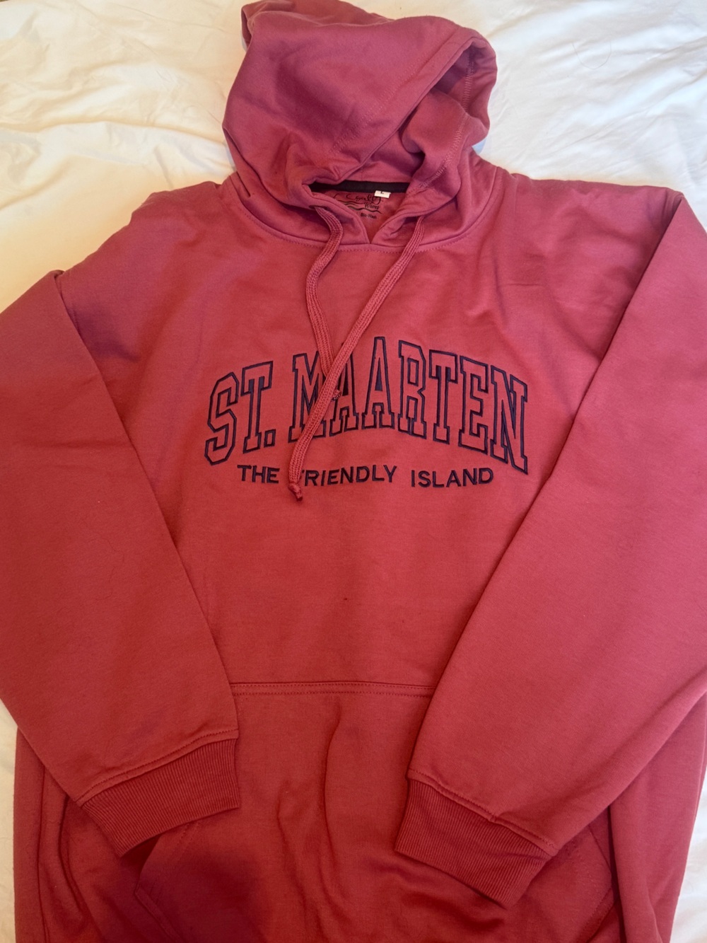 St. Maarten 'The Friendly Island' Pullover Hoodie - Rose